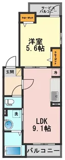 東京都江戸川区篠崎町4【アパート】の間取り