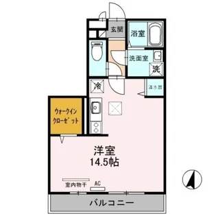 新潟県新潟市東区空港西2【アパート】の間取り
