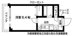 1Kの間取り画像