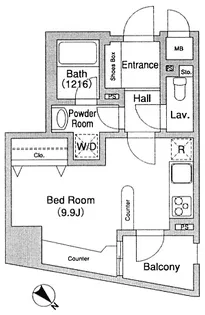 東京都目黒区上目黒3【マンション】の間取り
