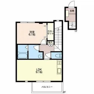 ビースティコート・S【1階】の間取り