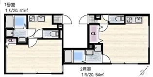FOREST CHIGASAKI【2階】の間取り
