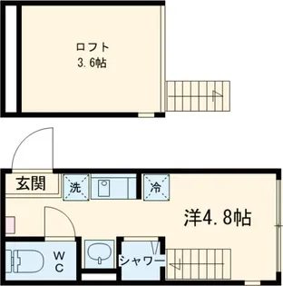 レジデンス・イン初台【2階】の間取り