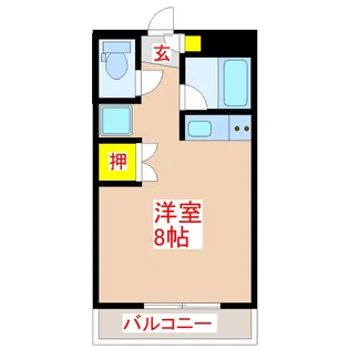 上之園フラッツ【1階】の間取り