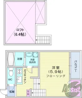 Urban Crest北山【2階】の間取り