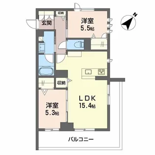 CLASSEUM連坊II【3階】の間取り
