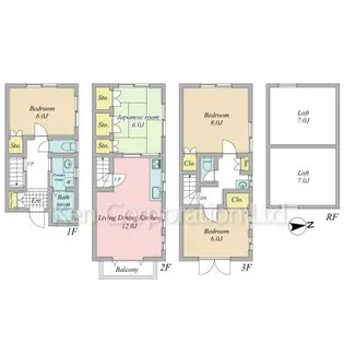 東京都港区白金6【一戸建】の間取り