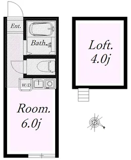 ユナイト宮前平ウインザー【2階】の間取り