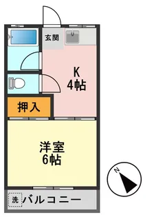 東京都葛飾区細田5【アパート】の間取り