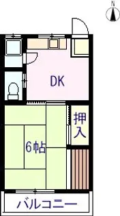 コーポ井野町【1階】の間取り