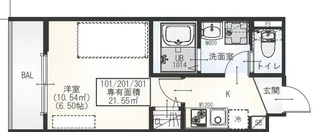 埼玉県草加市八幡町【アパート】の間取り