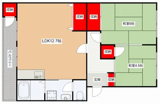 ローレルハイツ三木2号棟【4階】の間取り