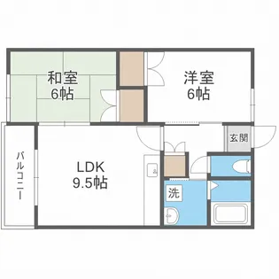 サンハイツ札幌オリオン【3階】の間取り