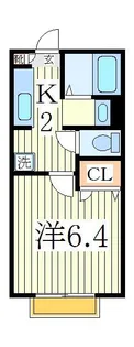 クレールメゾン【1階】の間取り