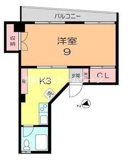 東京都中野区中央2【マンション】の間取り