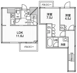 アーバンフラッツ目黒本町の間取り