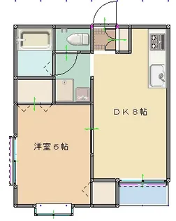 スペーシア元町II【2階】の間取り