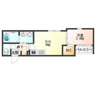 ハーモニーテラス住吉II【2階】の間取り