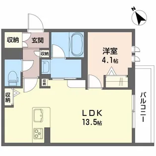 シャーメゾン 桜町【1階】の間取り