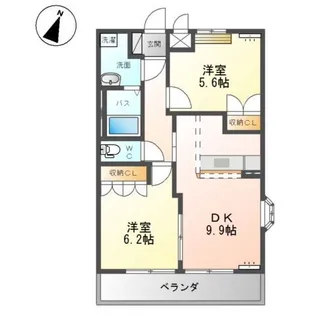ロイヤル・ガーデン【2階】の間取り