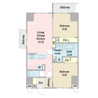 イマジン三原台ベース【9階】の間取り