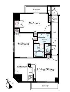 ルーブル赤羽西【3階】の間取り