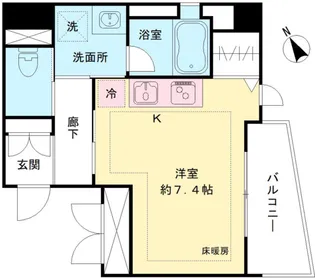 BIRTH INーRESIDENCE飛田給【5階】の間取り