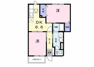茨城県稲敷郡阿見町岡崎1【アパート】の間取り