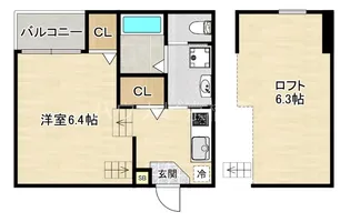 大阪府大阪市旭区大宮4【アパート】の間取り