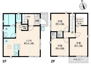 東京都足立区舎人2【一戸建】の間取り