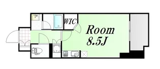 パークキューブ北浜【5階】の間取り