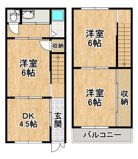 大阪府大阪市住吉区苅田9【一戸建】の間取り