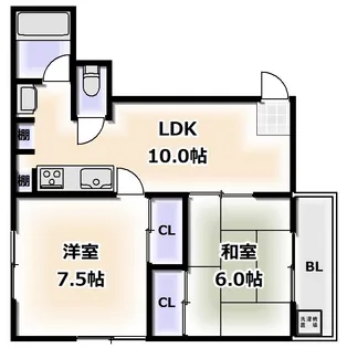 第三大朋マンション【4階】の間取り
