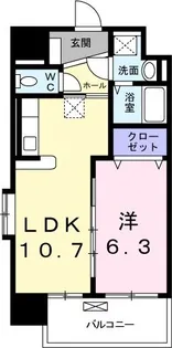 シャルム駅南【2階】の間取り