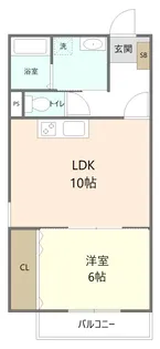 クラシャス川宮【1階】の間取り