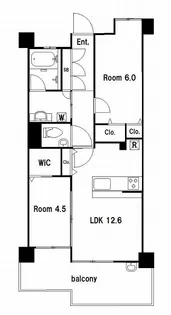 アクタス籠町グランミライ【8階】の間取り