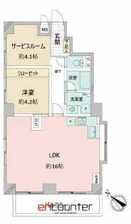 日商岩井第1玉川台マンション【6階】の間取り