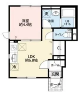 ヴィエント境南【1階】の間取り