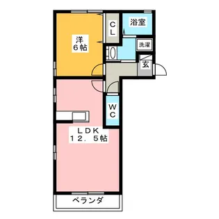 サンフローラル岐南 A【1階】の間取り