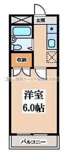 新石切ハイツ【4階】の間取り