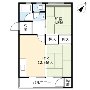 UR日の里【5階】の間取り