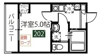 MELDIA雑色【2階】の間取り