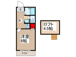 ジェイテラス春日部.【1階】の間取り