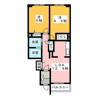ヴィ エレガントII【2階】の間取り