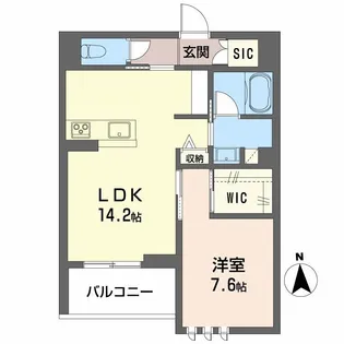 フェリシア【2階】の間取り