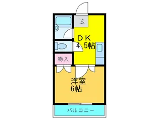イ-ストビレッジ【6階】の間取り