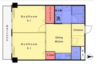 マンション芝公園【8階】の間取り