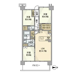 シティハウス志村坂上【5階】の間取り