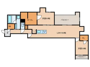 UNO Y SOLO【2階】の間取り