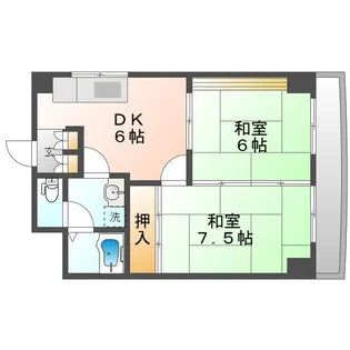 八幡ビル【5階】の間取り
